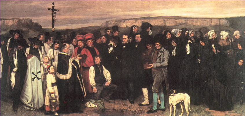 Gustave Courbet. Burial in Ornans