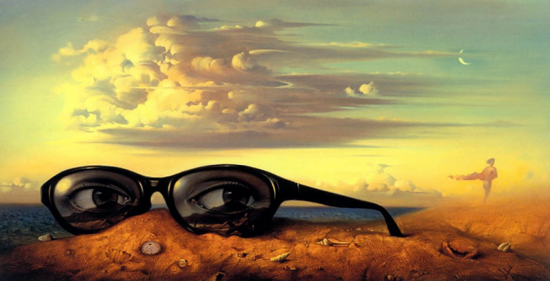 Vladimir Kush. Forgotten glasses