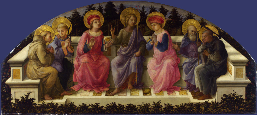 Fra Filippo Lippi. Seven saints