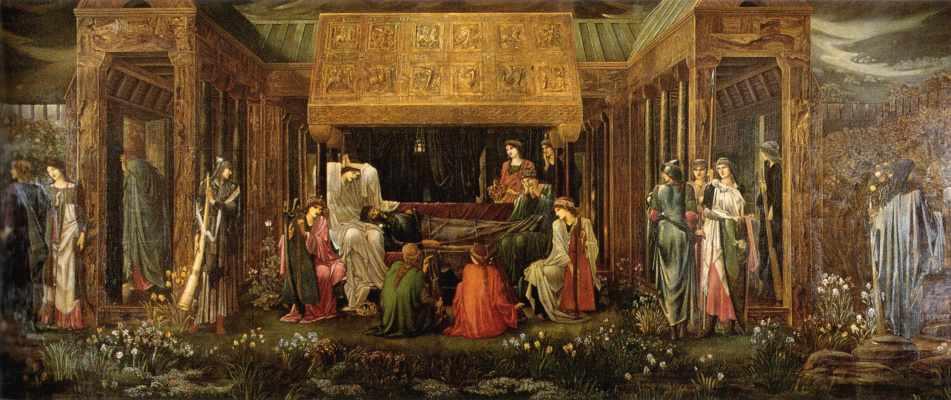 Edward Coley Burne-Jones. The Last Sleep of Arthur in Avalon