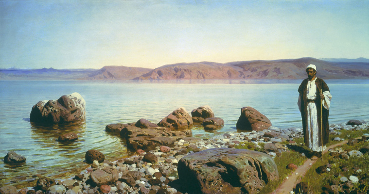 Vasily Polenov. On the sea of Galilee (Genisaretsky) lake