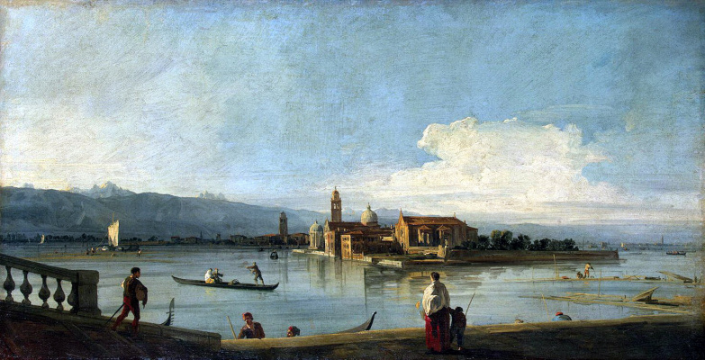 View of the islands of San Michele, San Cristoforo and Murano from the seafront of Fondamenta Nuove