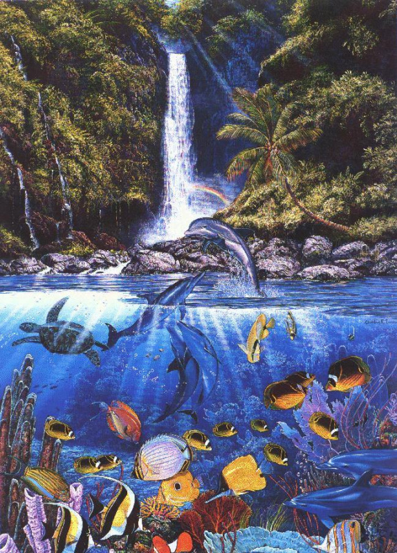 ラッセン「ETERNAL RAINBOW SEA」ポスター MAUI ハワイ