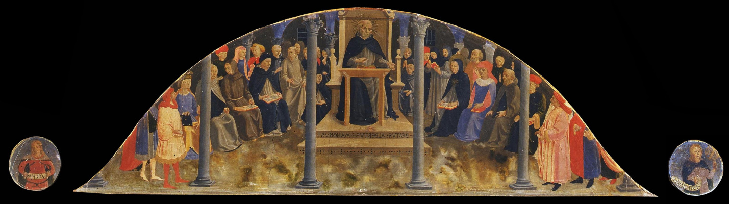 Fra Beato Angelico. School of Blessed Albert the Great (Lunette)