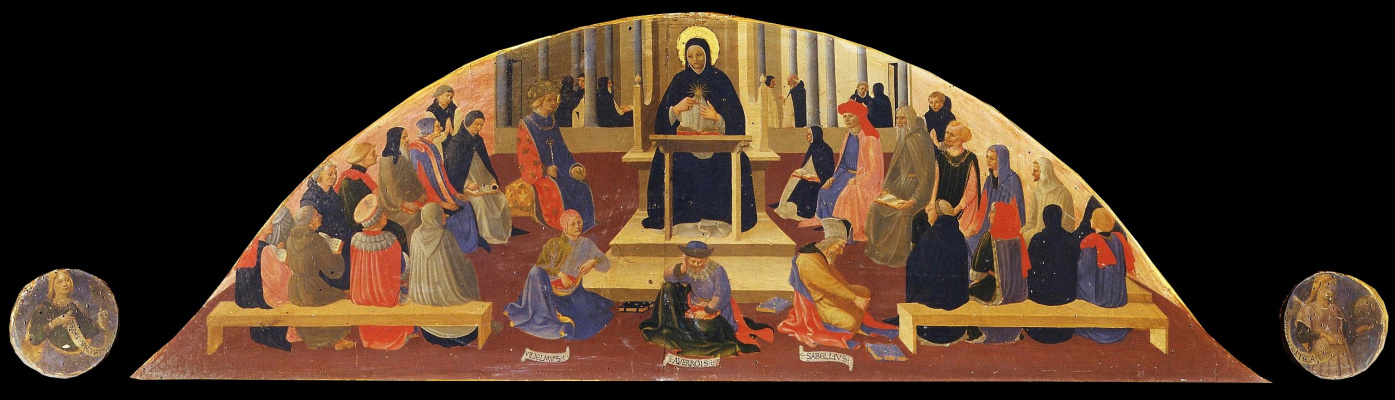Fra Beato Angelico. St. Thomas Aquinas School (lunette)
