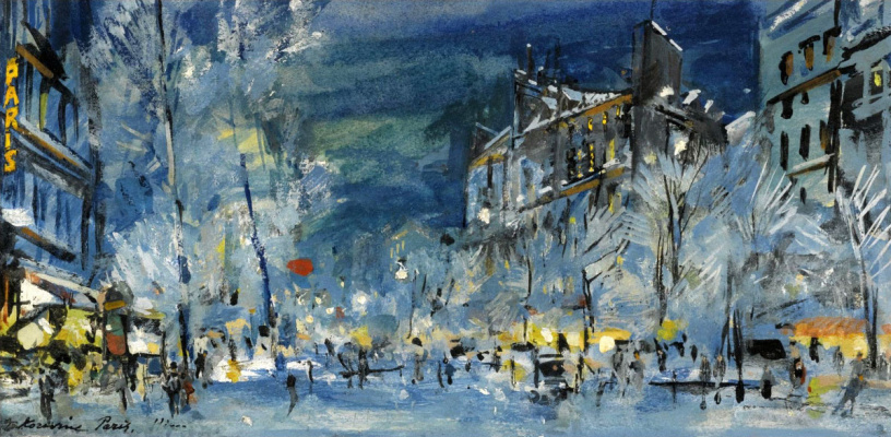 Konstantin Korovin. Parigi in inverno