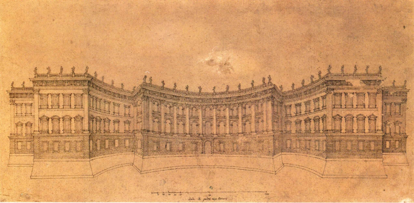 Gian Lorenzo Bernini. Louvre Museum, second version of the facade
