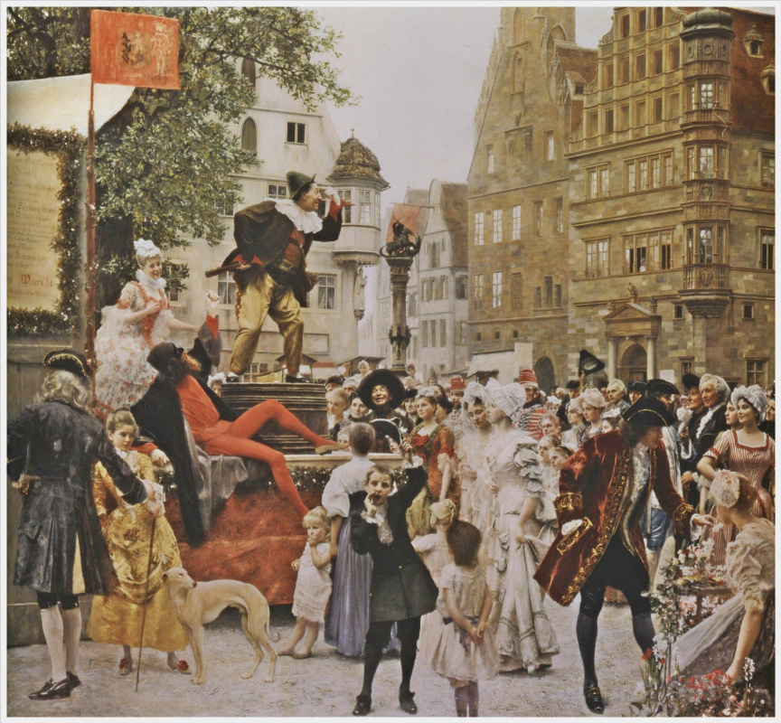 «Клоун на карнавале», 1892 г. Картина, которую не успел закончить Эрнст Климт
