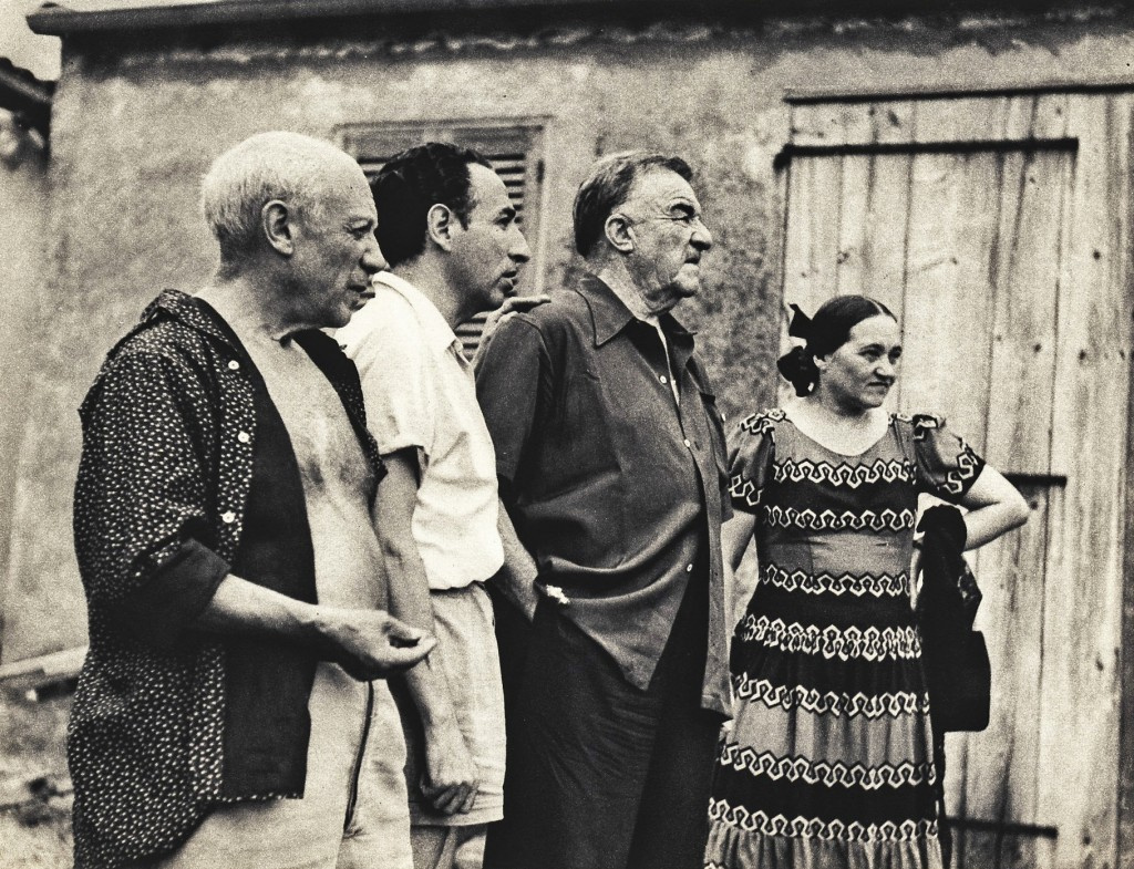 Nadia and Fernand Léger with Pablo Picasso (far left). Photo Source