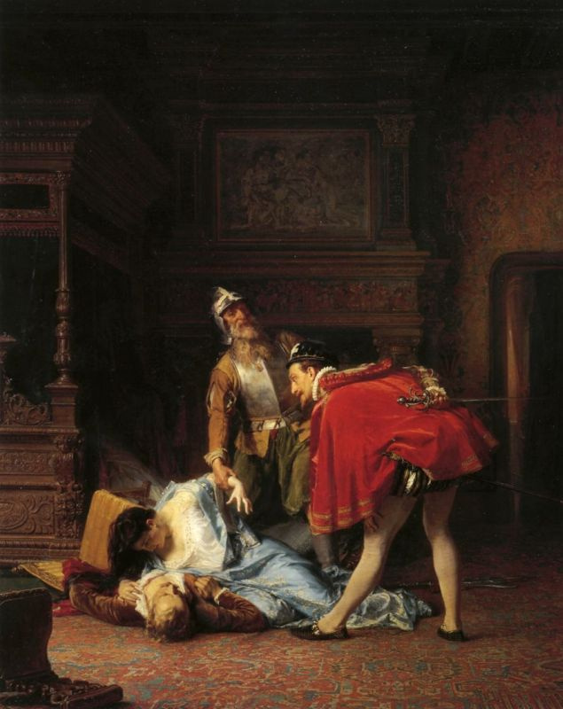 Kārlis Hūns, A Scene From the Massacre of St. Bartholomew, 1870