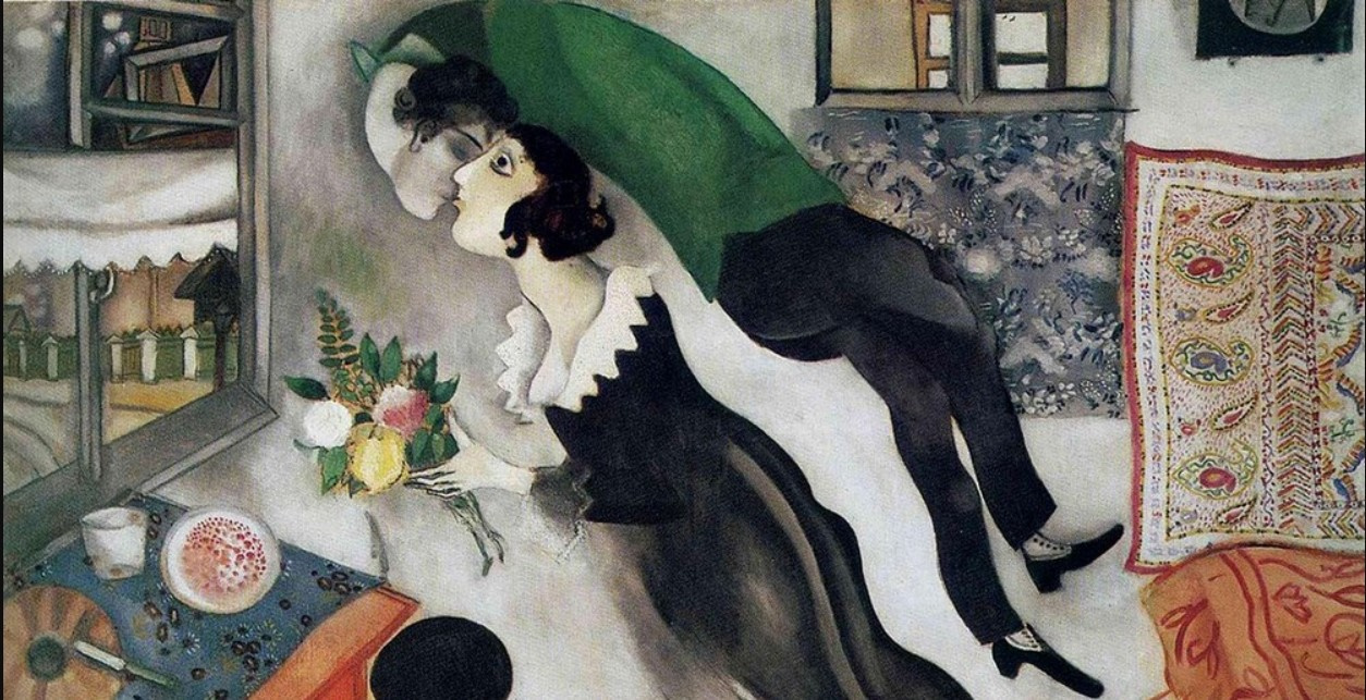 Love story in paintings: Marc Chagall and Bella Rosenfeld