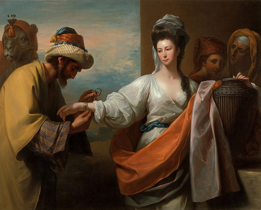 Benjamin West, Isaac’s Servant Tying the Bracelet on Rebecca's Arm, 1775