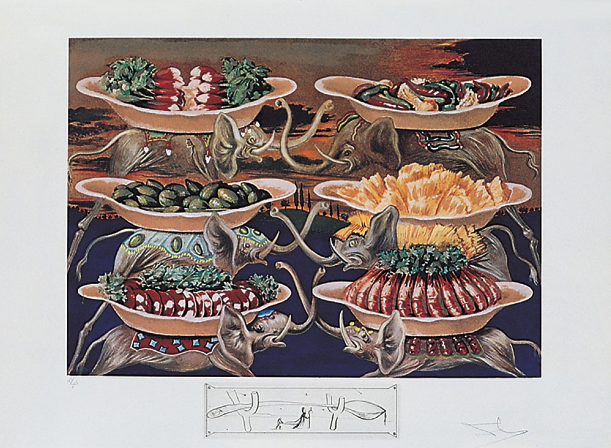 Salvador Dali's cookbook was published in mass edition for the