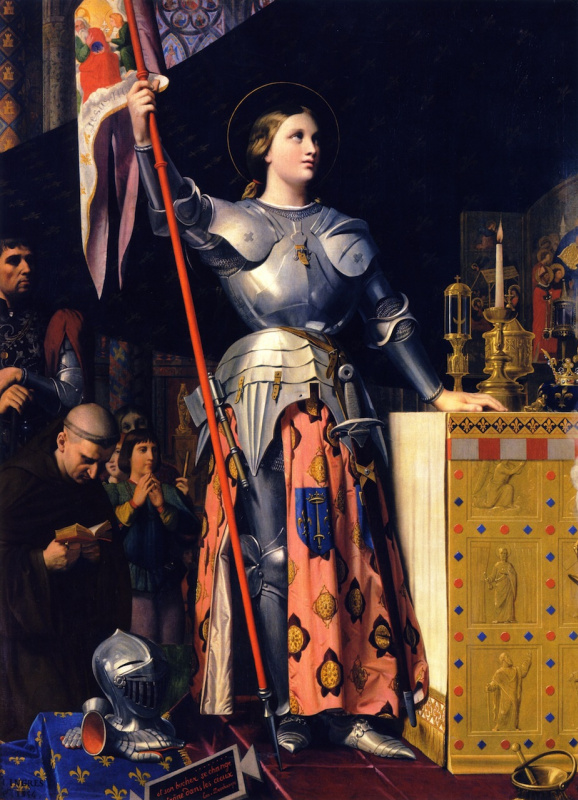 Jean-Auguste Dominique Ingres. Jeanne d’Arc at the Coronation of Charles VII at the Reims