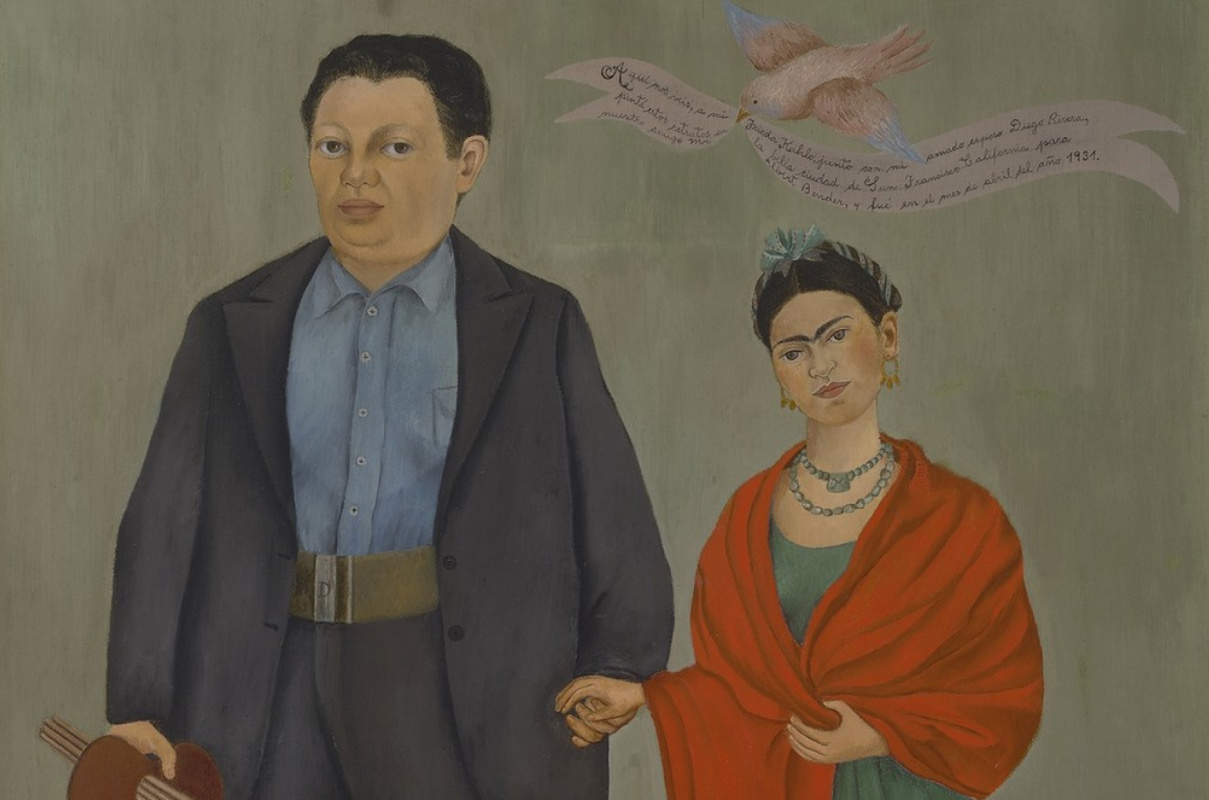 Love story in paintings: Frida Kahlo and Diego Rivera