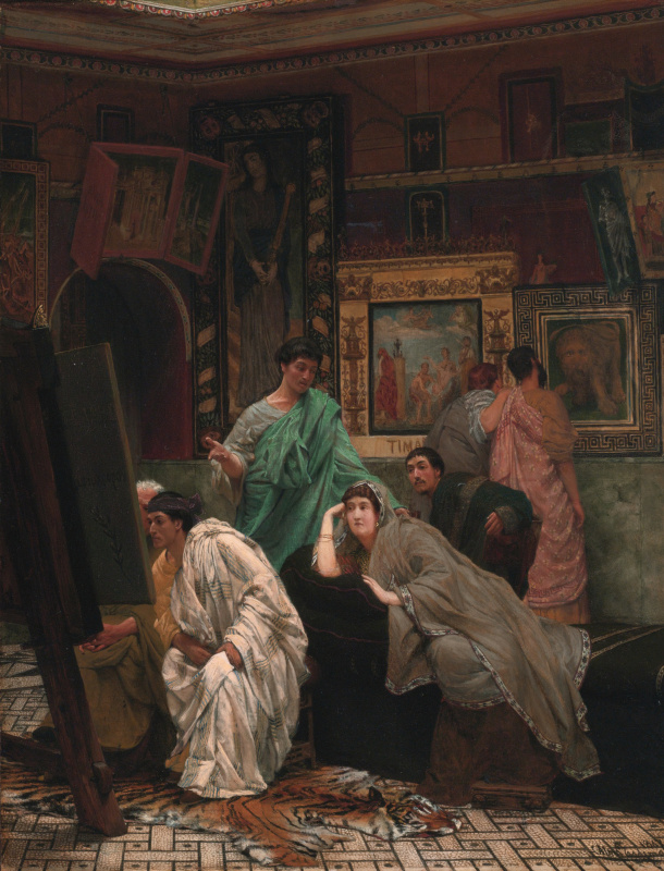 Lawrence Alma-Tadema, A Collection of Pictures at the Time of Augustus, 1867