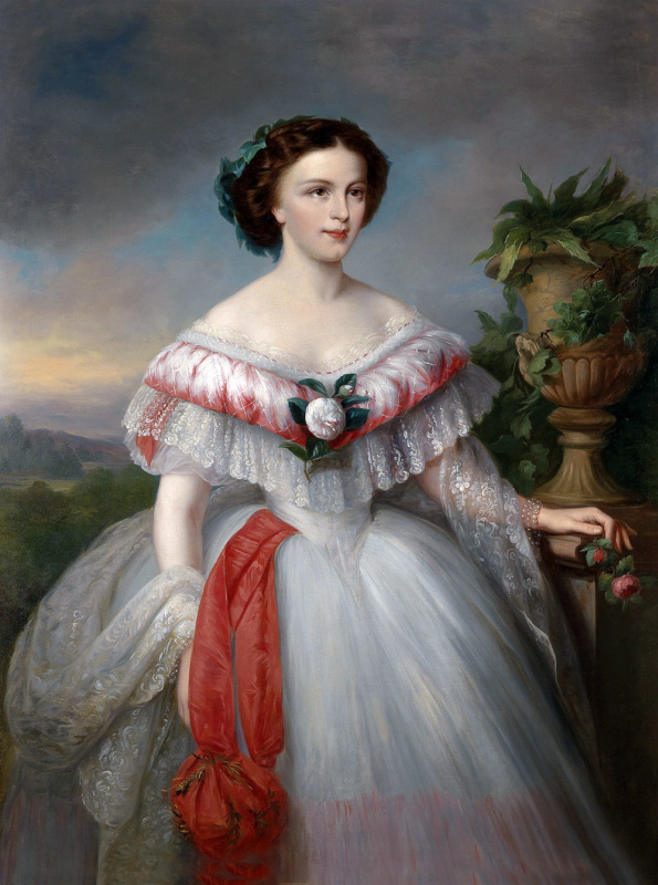 Йохан Непомук Мейер. Императрица Елизавета Австрийская, 1858 г.