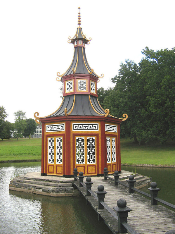Château de Groussay, France. Chinese pagoda. The estate was built for the Duchesse of Charost in 182