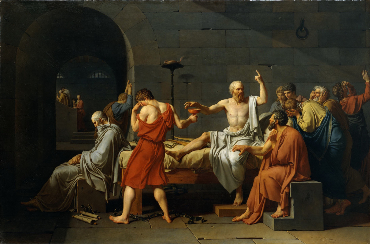 Jacques-Louis David. The Death of Socrates, 1787