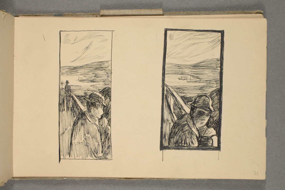 Another universe of Edvard Munch: newly-released Munch original drawings, especially "The Scream", reveal different look