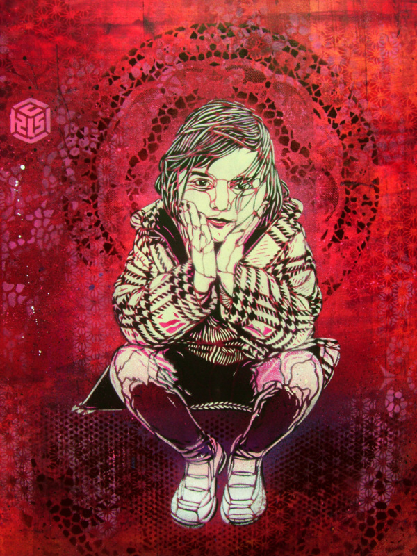 Christian Guémy, known worldwide as C215, "exposes" his art on the walls of houses in disadvantaged 