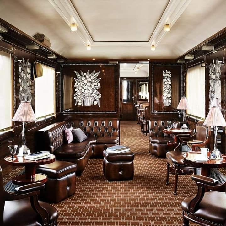 Interior of the Orient Express train, 1929