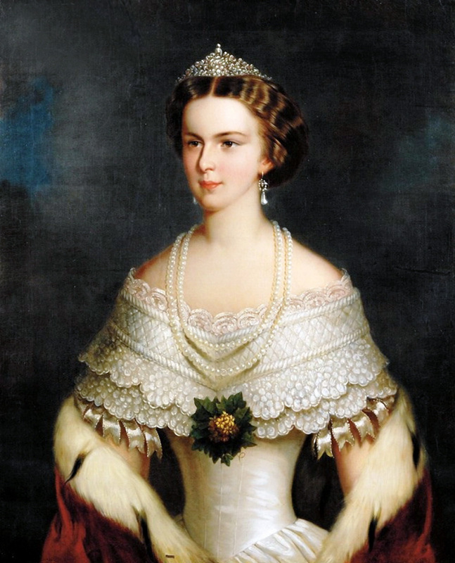 Portrait of Elizabeth of Bavaria with the inscription “Wigmore Hall” on its back. British School, 19