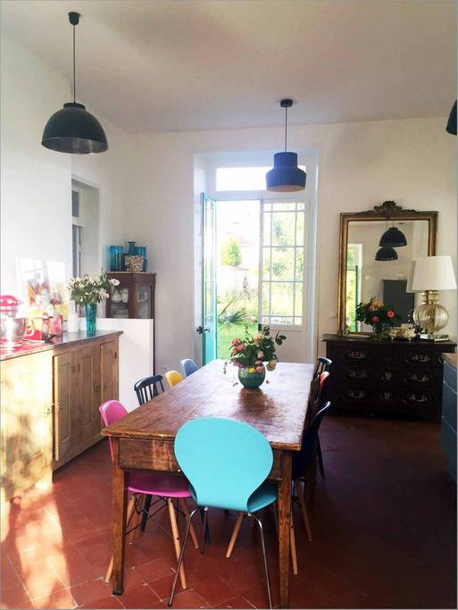 The view, garden and the interiors of Monet’s Blue House in Giverny. Source: airbnb. ie