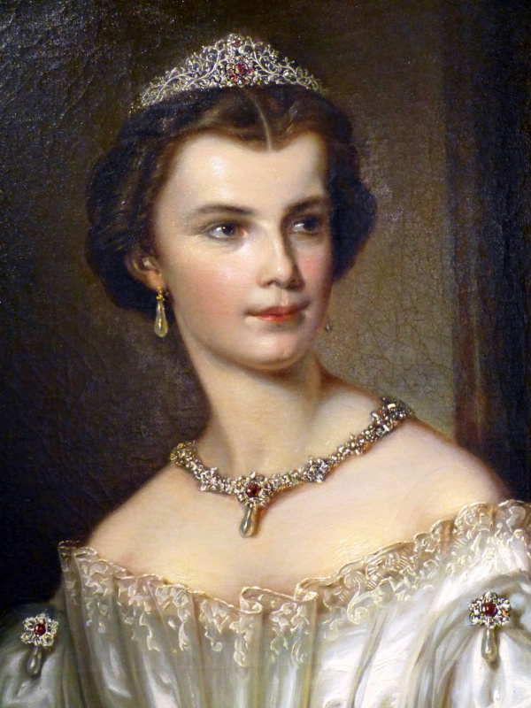 Портрет императрицы Елизаветы Австрийской, 1854 год. Vienna Museum at Karlsplatz (Фрагмент)