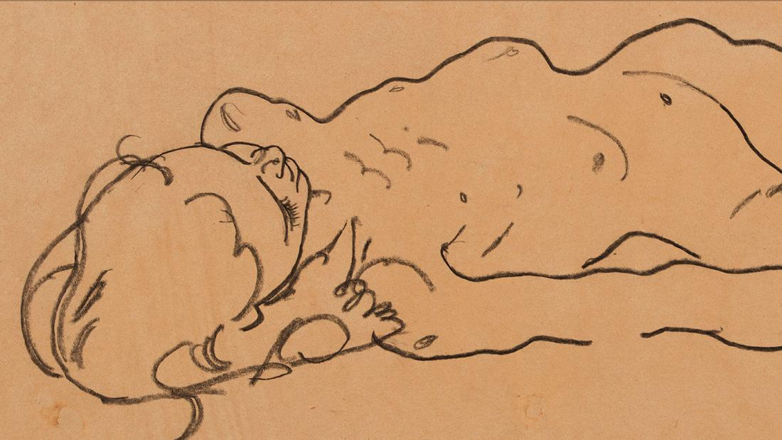 Рисунок Эгона Шиле найден в нью-йоркском секонд-хенде