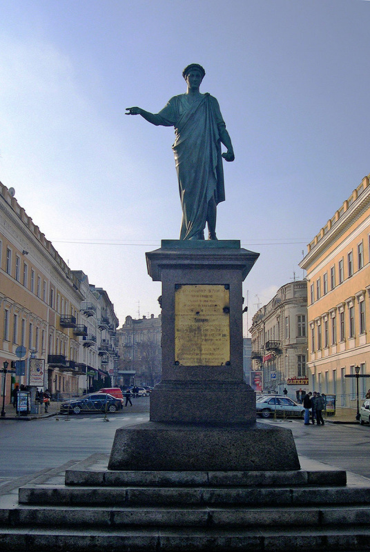 Ivan Martos, the monument to the Duke de Richelieu in Odesa, opened in 1828