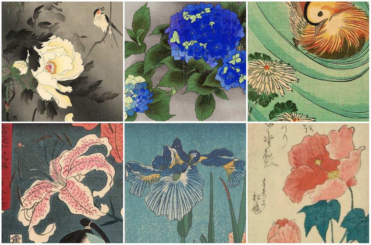 Not only Sakura: the favorite flowers of Japanese artists