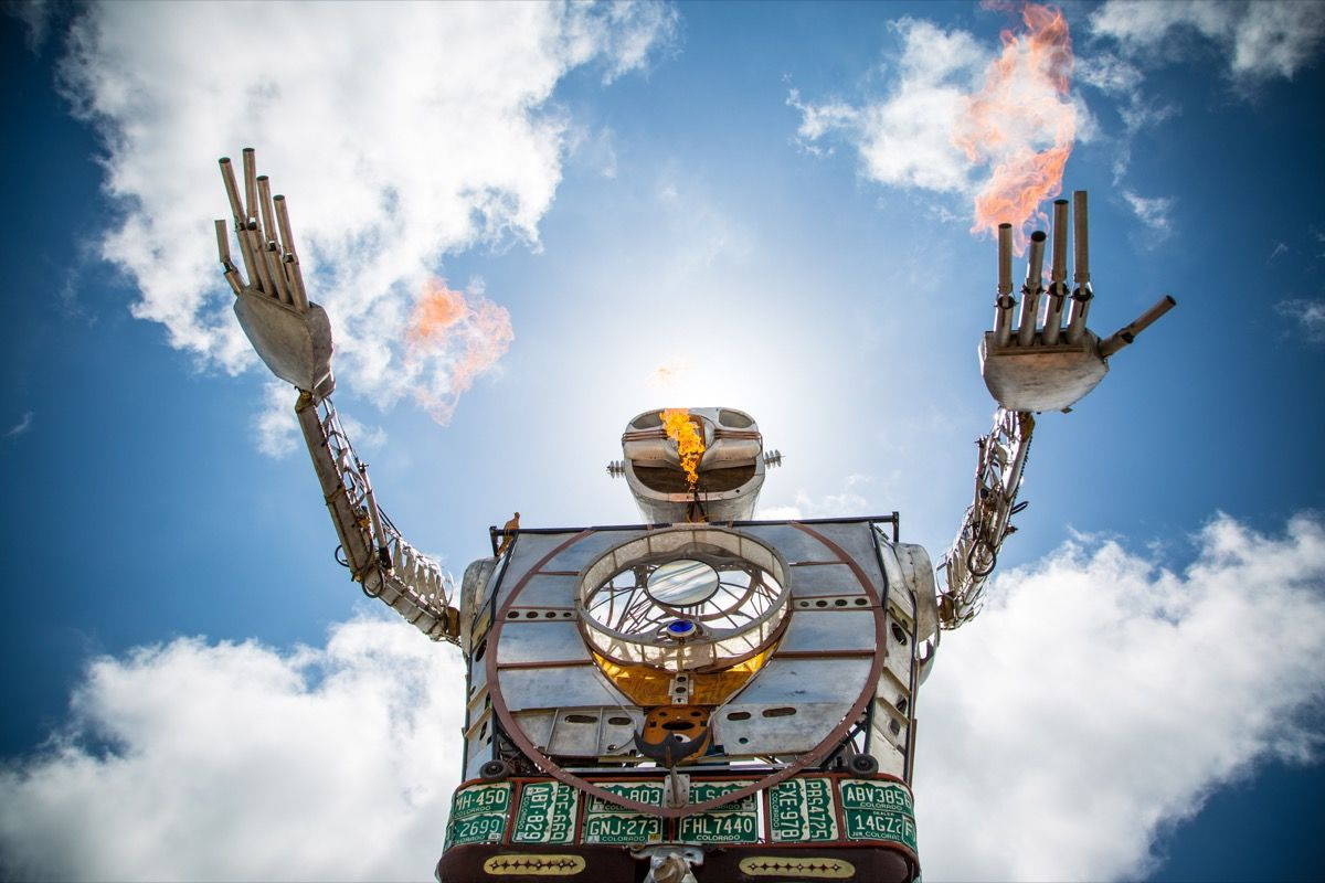 Burning Man-2018 with this year theme "I, robot" ended