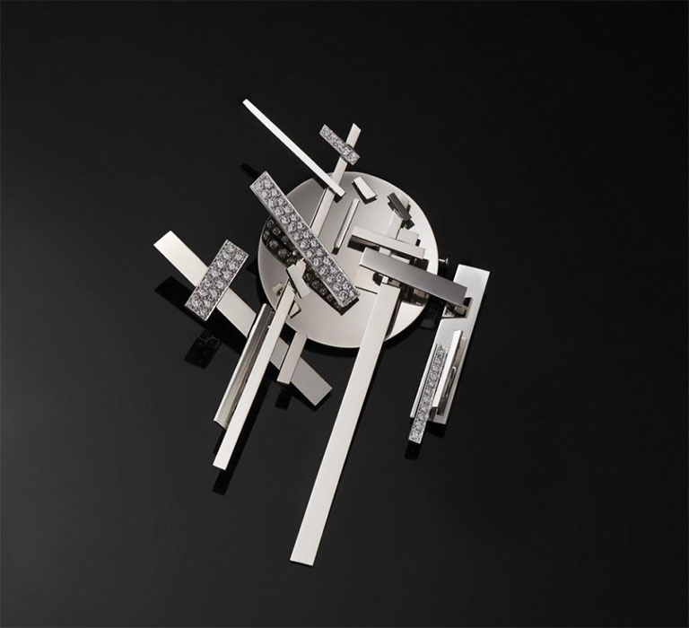 Polaris brooch. Nadia Léger. France. White gold, diamonds. 1970. Moscow Kremlin Museums