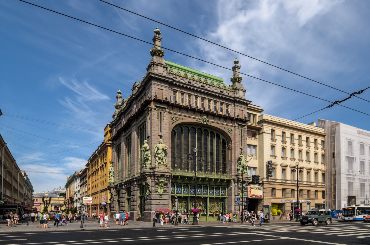 House of the Eliseev Brothers Trade Partnership in St. Petersburg. 1902—1903. Architect G. V. Barano