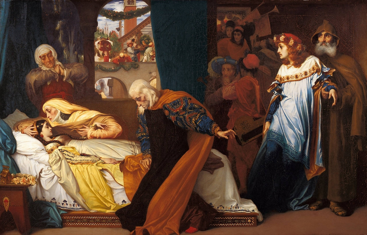 Frederick Leighton, The Feigned Death of Juliet, 1858