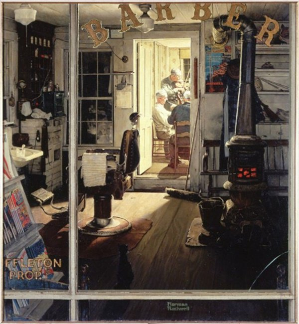 Norman Rockwell’s beloved ‘Shuffleton’s Barbershop’ sold by the Berkshire Museum
