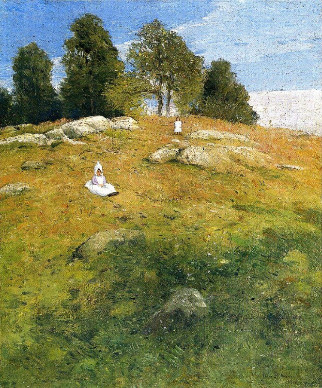 Julian Alden Weir. Child in the meadow