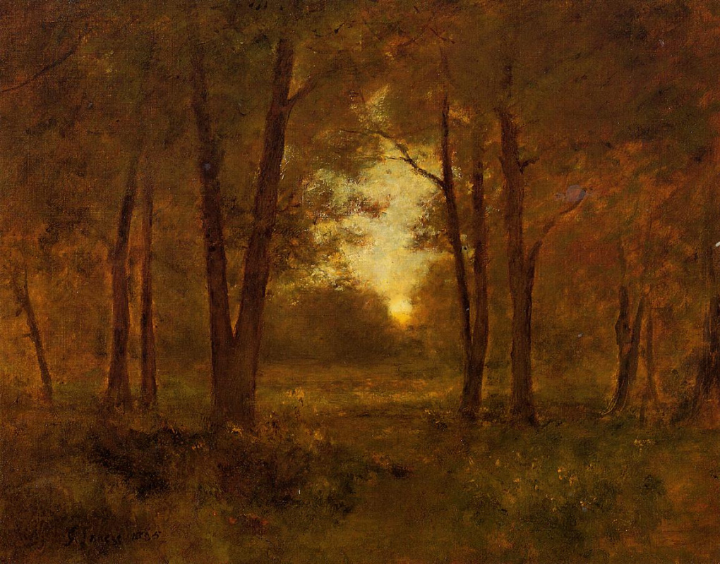 George Innes. Sunset near Montclair