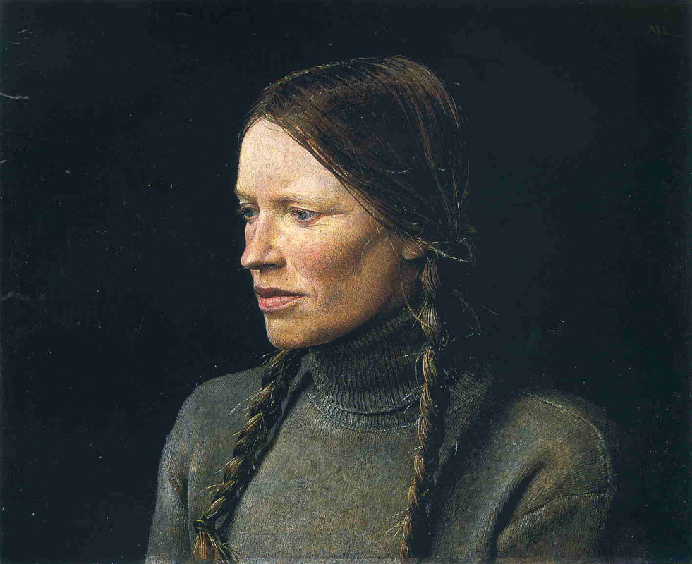 Andrew Wyeth. Braids (from the series "Helga")