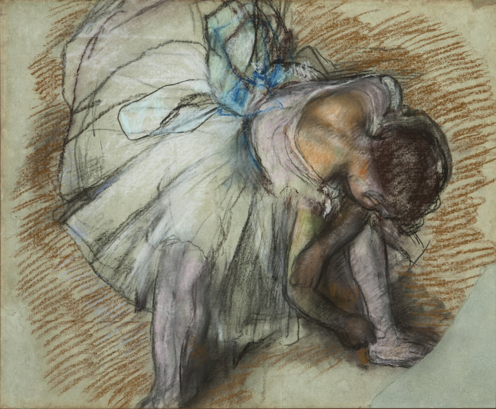 Edgar Degas. Dancer Adjusting her Shoe