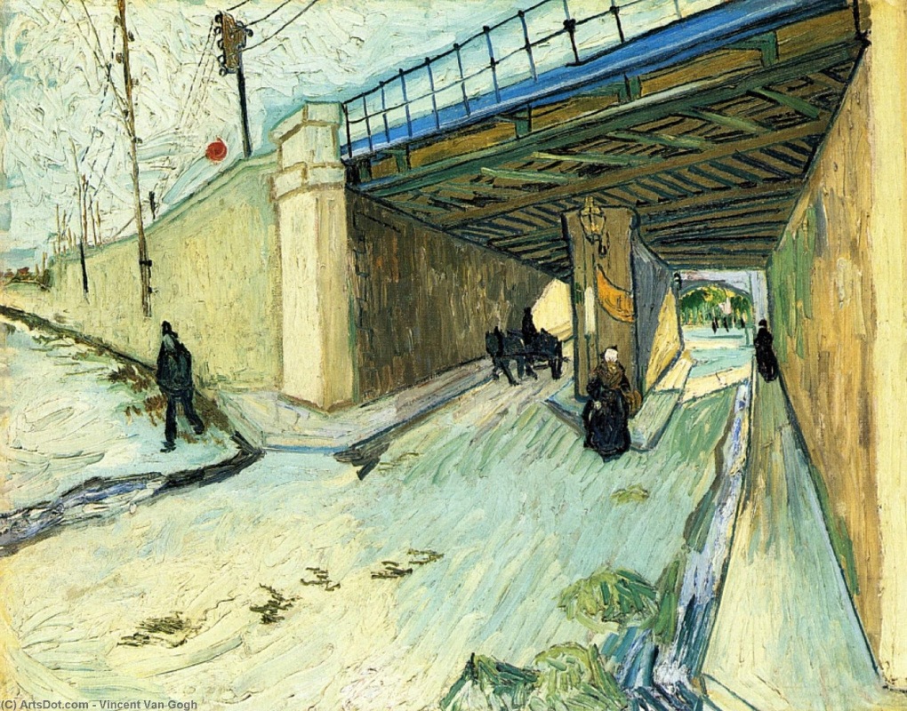 Vincent van Gogh. Puente ferroviario en la avenida Monmajour