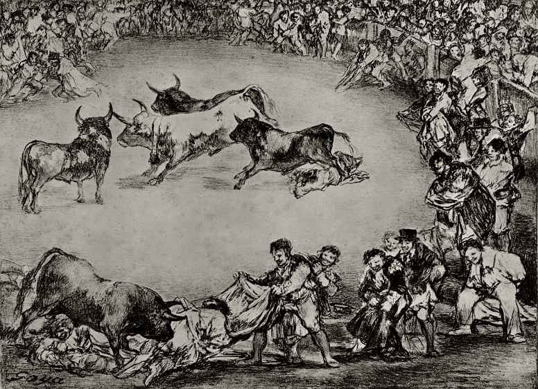 Francisco Goya. A series of Bullfights, sheet 3: Spanish fun