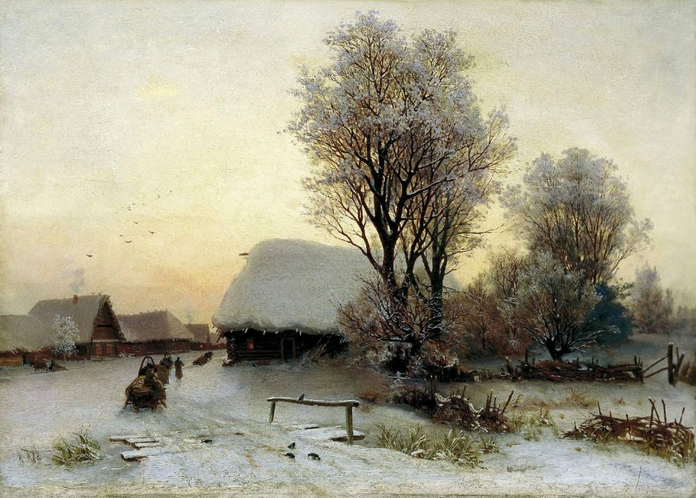 Gabriel Pavlovich Kondratenko. Winter evening