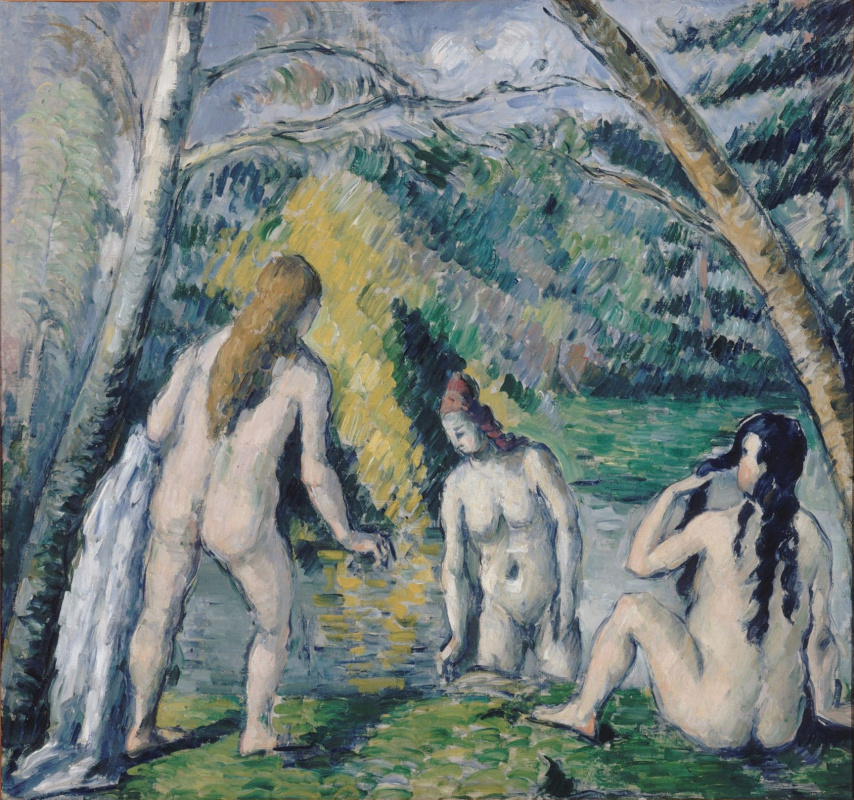 Paul Cezanne. Three bathers