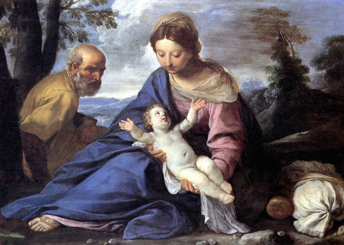 Simone Cantarini. Rest on the flight into Egypt