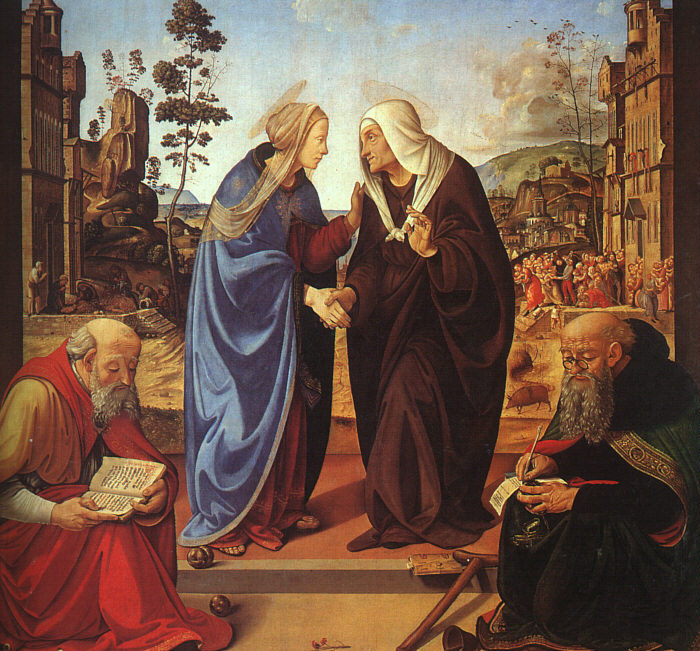 Piero di Cosimo. The meeting of Mary and Elizabeth