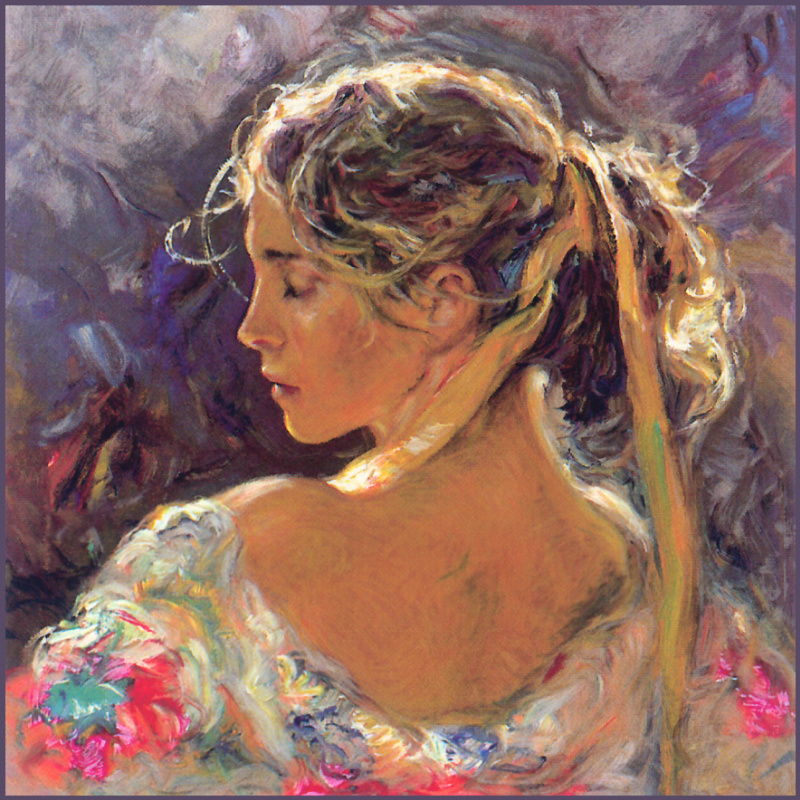 Jose Royo. Portrait of a girl in a Sunny day