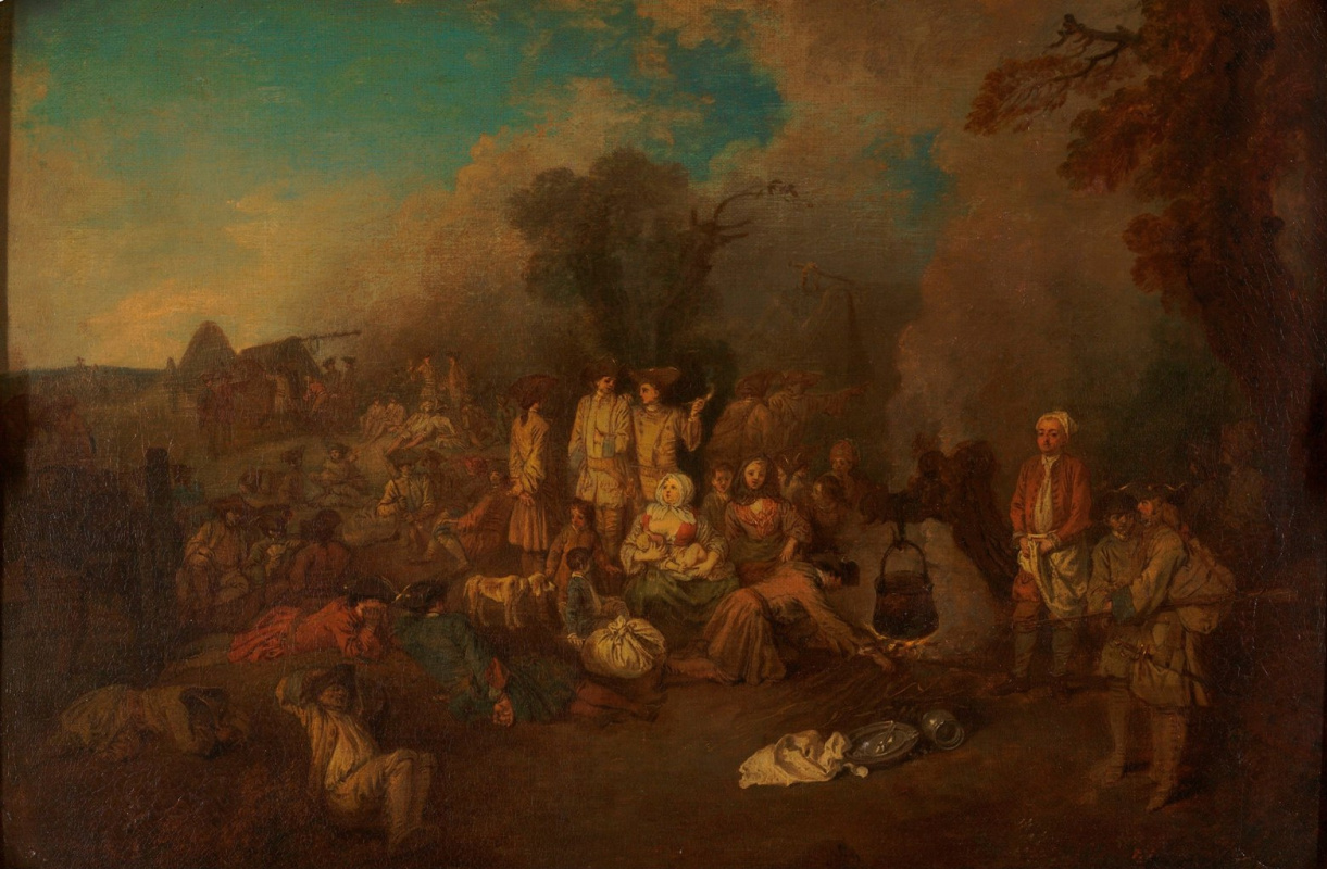 Antoine Watteau. Bivouac