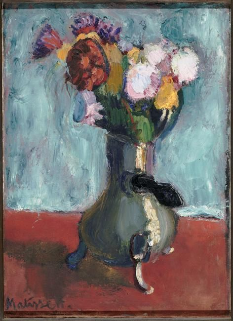Henri Matisse. A bouquet of flowers in a jug of cocoa
